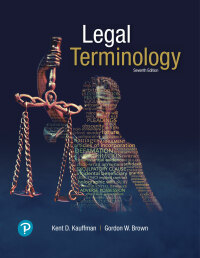 Cover image: Legal Terminology 7th edition 9780134849225