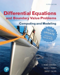 Cover image: Differential Equations and Boundary Value Problems 5th edition 9780134837390