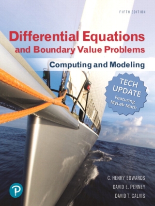 Cover image: MyLab Math with Pearson eText (up to 24 months) Access Code for Differential Equations and Boundary Value Problems: Computing and Modeling, Tech Update 5th edition 9780134872971