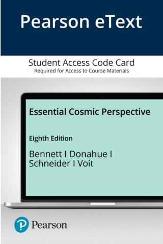 Cover image: Essential Cosmic Perspective 8th edition 9780134873824