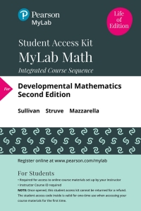 Cover image: MyLab Math with Pearson eText Access Code for Developmental Mathematics 2nd edition 9780134896076