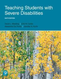 Cover image: Teaching Students with Severe Disabilities 6th edition 9780134984100