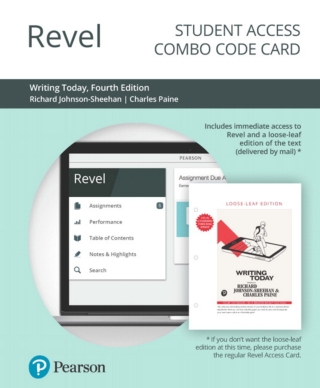 Cover image: Revel + Print Combo Access Code for Writing Today 4th edition 9780134995649