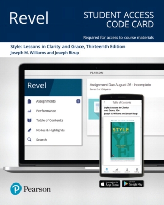 Cover image: Revel Access Code for Style: Lessons in Clarity and Grace 13th edition 9780135163757