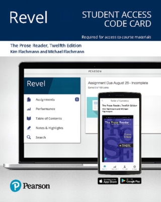 Cover image: Revel Access Code for The Prose Reader: Essays for Thinking, Reading and Writing 12th edition 9780135164747