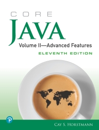 Cover image: Core Java, Volume I: Fundamentals 11th edition 9780135166314