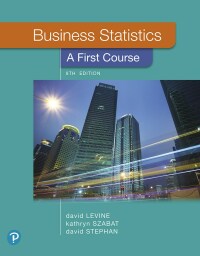 Cover image: Business Statistics: A First Course 8th edition 9780135177785