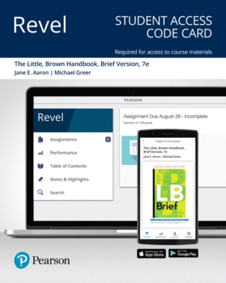 Cover image: Revel Access Code for The Little, Brown Handbook, Brief Edition 7th edition 9780135180723