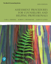 Cover image: Assessment Procedures for Counselors and Helping Professionals 9th edition 9780135186022