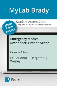 Cover image: MyLab BRADY with Pearson eText Access Card for Emergency Medical Responder 11th edition 9780135190746