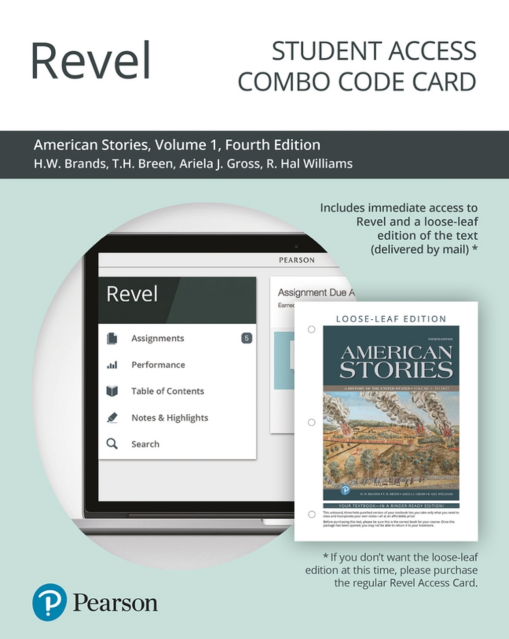 Revel + Print Combo Access Code for American Stories: A History of the United States, Volume 1 4th Edition
    Newer Edition Available