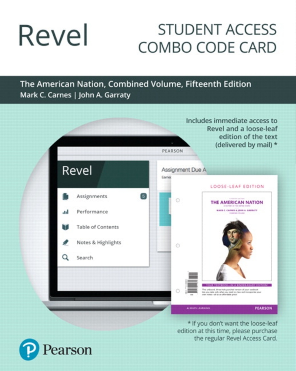 Revel + Print Combo Access Code for The American Nation: A History of the United States, Combined Volume 15th Edition