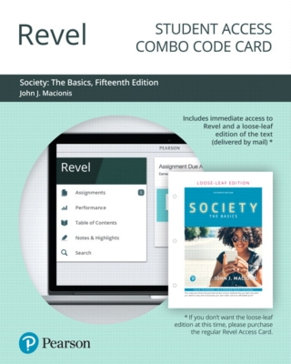 Cover image: Revel + Print Combo Access Code for Society: The Basics 15th edition 9780135193402