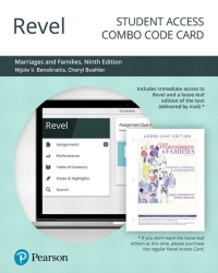 Cover image: Revel + Print Combo Access Code for Marriages and Families 9th edition 9780135193518