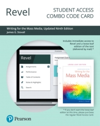 Cover image: Revel + Print Combo Access Code for Writing for the Mass Media, Updated Edition 9th edition 9780135197547