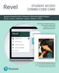 Cover image: Revel + Print Combo Access Code for Janson's History of Art 8th edition 9780135197813