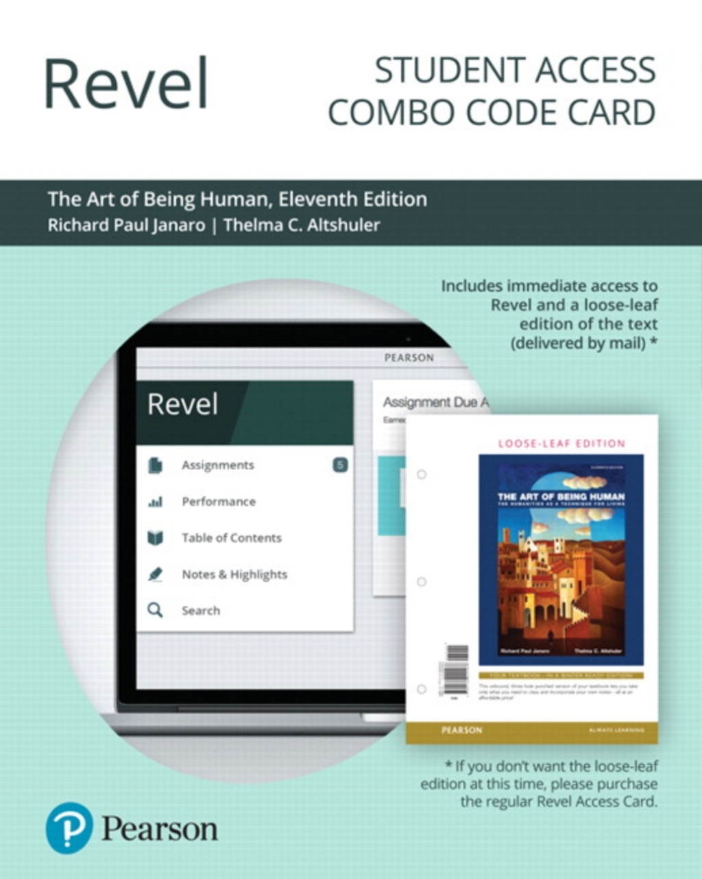 Revel + Print Combo Access Code for The Art of Being Human: The Humanities as a Technique for Living 11th Edition
    Newer Edition Available