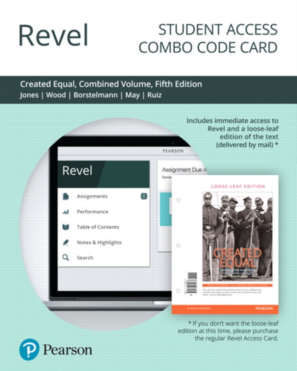 Revel + Print Combo Access Code for Created Equal: A History of the United States, Combined Volume 5th Edition