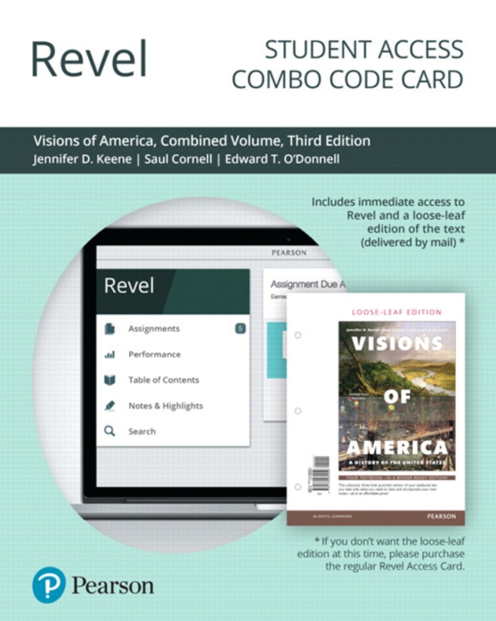 Revel + Print Combo Access Code for Visions of America: A History of the United States, Combined Volume 3rd Edition