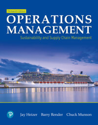 Cover image: Operations Management 13th edition 9780135173626