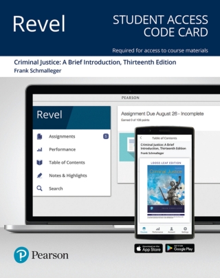 Cover image: Revel Access Code for Criminal Justice: A Brief Introduction 13th edition 9780135209189