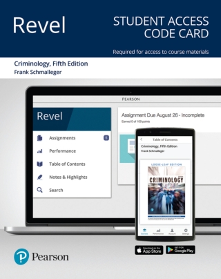 Cover image: Revel Access Code for Criminology (Justice Series) 5th edition 9780135209219