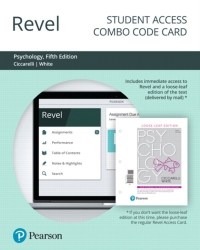 Cover image: Revel for Psychology -- Combo Access Card 5th edition 9780135212349