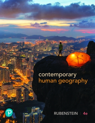 Cover image: Contemporary Human Geography (Pearson+) 4th edition 9780134772431