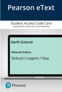 Cover image: Earth Science 15th edition 9780135213223