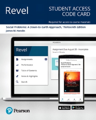 Cover image: Revel Access Code for Social Problems: A Down-to-Earth Approach 13th edition 9780135215395