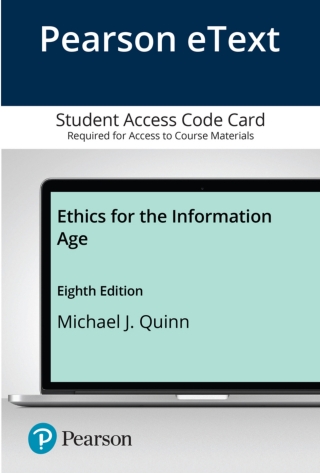 Cover image: Ethics for the Information Age 8th edition 9780135217726