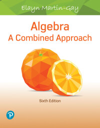 Cover image: Algebra: A Combined Approach 6th edition 9780135225035