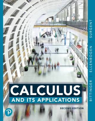 Cover image: Calculus and Its Applications 2nd edition 9780135091685