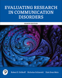 Cover image: Evaluating Research in Communication Disorders 8th edition 9780135228524
