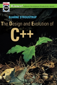 Cover image: The Design and Evolution of C++ 1st edition 9780201543308