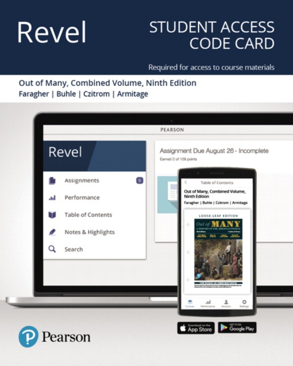 Revel Access Code for Out of Many: A History of the American People, Combined Volume 9th Edition
