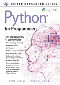 Imagen de portada: Python for Programmers 1st edition 9780135224335