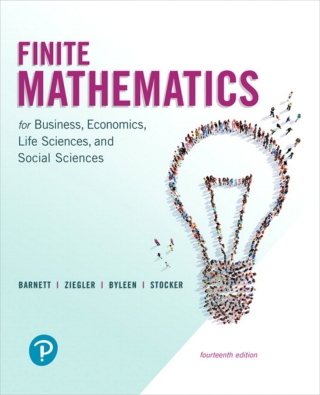 Cover image: MyLab Math with Pearson eText Access Code (24 Months) for Finite Mathematics for Business, Economics, Life Sciences, and Social Sciences, with Integrated Review 14th edition 9780135244623