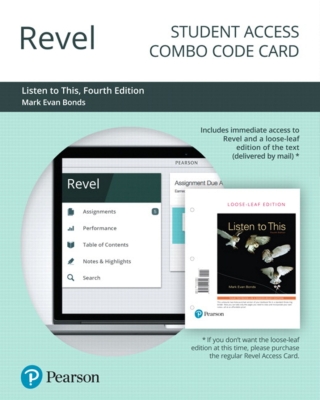 Cover image: Revel + Print Combo Access Code for Listen to This 4th edition 9780135248065