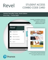 Cover image: Revel + Print Combo Access Code for Human Sexuality Today 9th edition 9780135255315