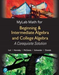 Cover image: MyLab Math with Pearson eText Access Code (24 Months) for Beginning & Intermediate Algebra and College Algebra 1st edition 9780135268599