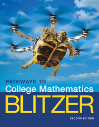 Cover image: Pathways to College Mathematics 2nd edition 9780135308530