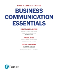 Cover image: Business Communication Essentials (Canadian Edition) 5th edition 9780135285657