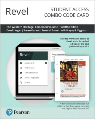 Cover image: Revel + Print Combo Access Code for The Western Heritage, Combined Volume 12th edition 9780135286517