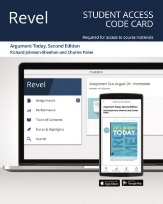 Cover image: Revel Access Code for Argument Today 2nd edition 9780135298787