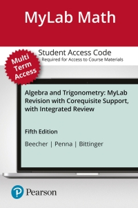 Cover image: MyLab Math with Pearson eText Access Code (24 Months) for Algebra and Trigonometry MyLab Revision with Corequisite Support 5th edition 9780135298800
