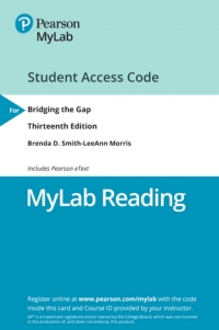 Cover image: NEW MyLab Reading with Pearson eText Access Code for Bridging the Gap 13th edition 9780135300404