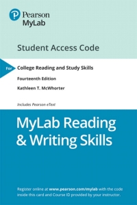 Cover image: NEW MyLab Reading & Writing Skills with Pearson eText Access Code for College Reading and Study Skills 14th edition 9780135305065