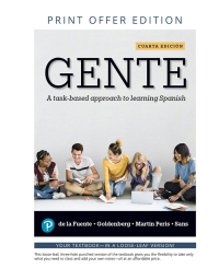 Cover image: Gente: A task-based approach to learning Spanish 4th edition 9780135162903