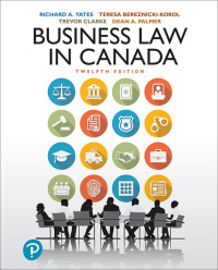Cover image: Business Law in Canada (Canadian Edition) 12th edition 9780134841311